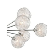 Possini Euro Design Wired Chrome Chandelier Lighting 32 Wide Modern Sputnik Art Glass 12-Light Fixture for Dining Room House Foyer Kitchen Island