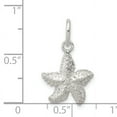 thumbnail image 2 of 925 Sterling Silver Polished Starfish Charm Pendant, 2 of 5
