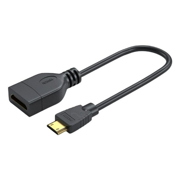 Blarkrus Mini HDMI Compatible Male to HDMI-compatible Female Converter Adapter Cable Cord