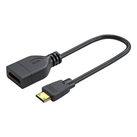 Jkapagzy Video Cables & Connectors Small HDMI to Standard HDMI Female Cable Converter E9I2