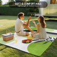thumbnail image 4 of Boho Middle Century Outdoor Rug 4x6 Ft - Reversible Patio Rug Outdoor Camping Rugs, Abstract Green Geometric Botanical Washable Indoor Outdoor Area Rugs, Non-Slip Outdoor Carpet Runner for Deck/Porch, 4 of 8