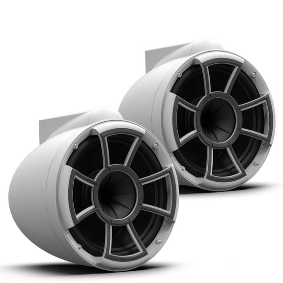 Wet Sounds REV 10 SE W-X V2 - Matte White REV10 Special Edition - Revolution Series 10" Tower Speakers, Pair with X Mounts