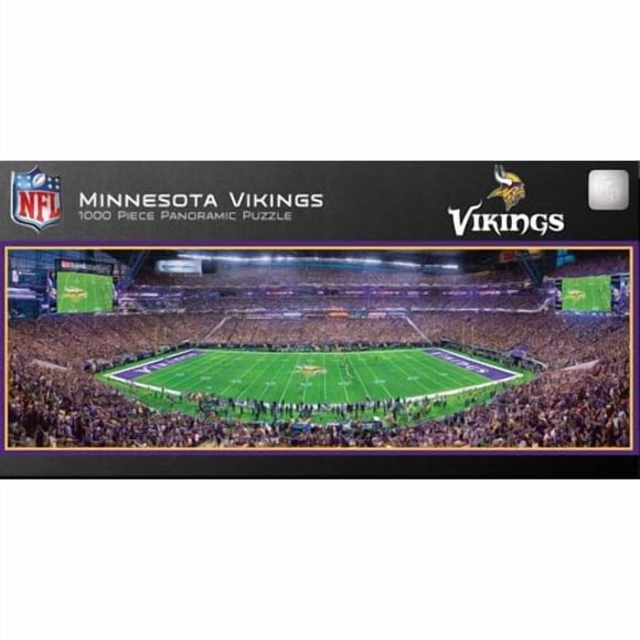 Masterpieces Nfl Minnesota Vikings Stadium Casse-Tête Panoramique, 1000 Pcs