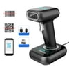 Aibecy High Speed Barcode Scanner 1D/2D/QR Code Scanner 2.4G Wireless & USB Wired Bar Code Reader with Multi-Functional Base Compatible with Windows Android Linux for Supermarket Retail Library Logis