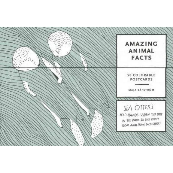 Amazing Animal Facts Postcards : 50 Colorable Postcards (Cards)