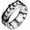 Silver Black, variant on Women Men Fashion Simple Style Stainless Steel Butterfly Rings,Size 6-13