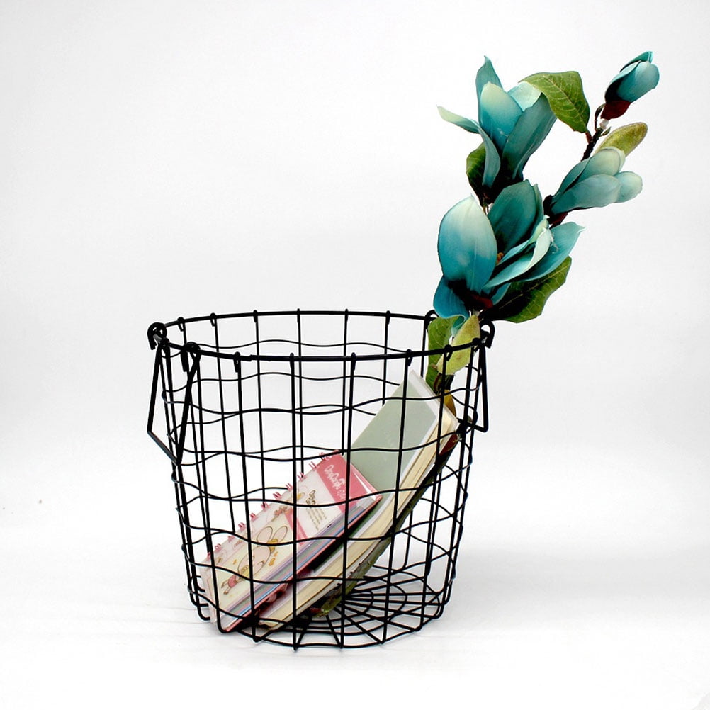 AURARMLET 1Pcs Laundry Hamper for Home Use Wrought Iron Black Design