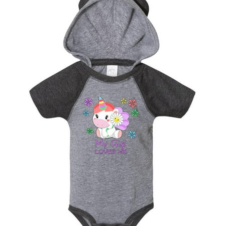 

Inktastic My Gigi Loves Me- cute unicorn Gift Baby Boy or Baby Girl Bodysuit