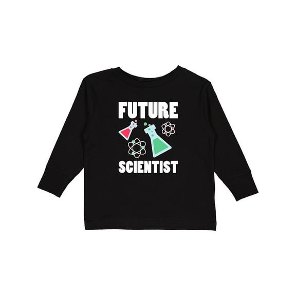 Inktastic Future Scientist Boys or Girls Long Sleeve Toddler T-Shirt