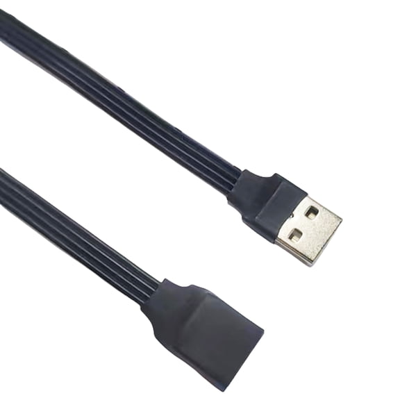 USB 2.0 Cable 90°Angled Extension Cord Male to Female for Seamless Charging and Data Transfer on Various Devices