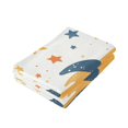 thumbnail image 3 of Cartoon Whales Colorful Stars Hand Towel Absorbent Bath Towels for Bathroom Sports Gym 28" x 14" Set of 2, 3 of 8