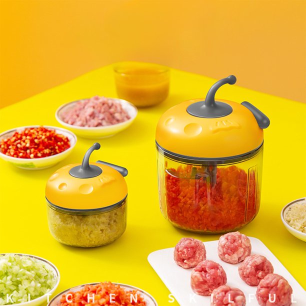 XWSHYW Aparatos de Utensilios de Cocina. Trituradora de Ajo Manual, Extractor de Puré de Ajo, Mini Prensa de Ajo, Cortadora y Agitadora, Picadora de Carne