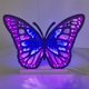 thumbnail image 1 of Luz nocturna de mariposa de 3D hueca, alimentada por USB para dormitorio, estante de pared, regalo para guardería, 1 of 6