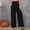 #271-Black, variant on Hivin Women's Cotton Linen Paperbag Waist Pants, Loose Fit Comfortable Solid Color Casual Trousers for Daily Wear
