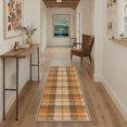 thumbnail image 5 of GENIMO 5'x7' Area Rug for Living Room, Machine Washable Non Slip Low Pile Rug for Bedroom Dining Room, Simple Minimalist, Caramel Brown, 5 of 6