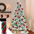 thumbnail image 2 of Christmas Balls Ornaments，50pcs 2.36" Pre-Strung Xmas Tree Decorations，Holiday Hanging Balls-3 Style Shatterproof Birthday Halloween Holiday Wedding Christmas Ornaments(Multicolor), 2 of 7