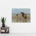 thumbnail image 2 of Jozef Israels Children Of The Sea Bathing Painting Extra Large XL Wall Art Poster Print, 2 of 3