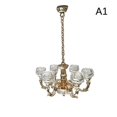 thumbnail image 1 of Children's Realistic 1/12 Dollhouse Furniture Chandelier Light Prete - Perfet A1, 1 of 5