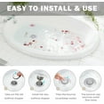 thumbnail image 4 of Bathroom Sink Stopper for 1.6-2.0, Bathtub Drain Stoppers with Tub Drain Hair Catcher, Bathroom Basin Pop Up Bathtub Stopper Sink Drain Plug, Anti Clo, 4 of 4