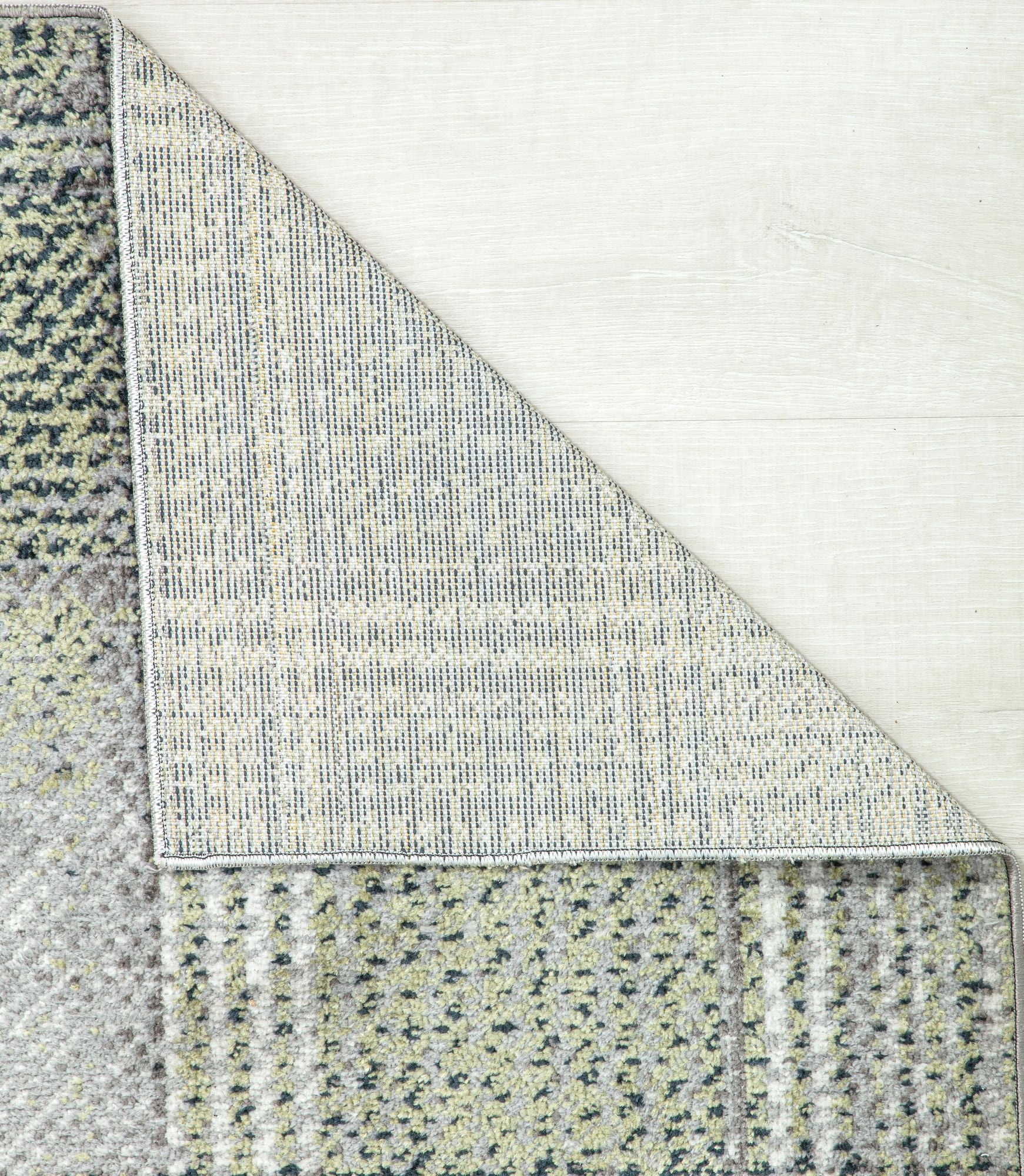 Rugs America Jaelyn JD50B Mountain Rapids Plaid Contemporary Gray Area Rug, 2'6" x 8'