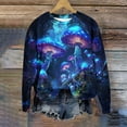 thumbnail image 2 of Zwiiyzr Womens Long Sleeve Crewneck Sweatshirt Graphic Print Casual Pullover Cozy Warm French Terry Relaxed Fit Fall Winter Streetwear Multicolor, 2 of 5