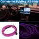 thumbnail image 3 of Cuerda de luz LED EL de 1m Unique Bargains, tira de luz de neón flexible para iluminación interior de automóviles, caja de batería (3V) púrpura, 3 of 7