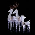 thumbnail image 4 of Alpine Corporation 3-Piece Light up Mesh Reindeer Family Holiday Statue Set Decoration, White, 4 of 12