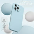 thumbnail image 4 of for iPhone 16 Pro Max Case, Liquid Silicone Case with Camera Protection Soft Gel Rubber Cover with Microfiber Lining Shockproof Protective Phone Case for iPhone 16 Pro Max 6.9", Light Brown, 4 of 5