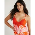 thumbnail image 4 of Sofia Intimates Women's Printed Satin Chemise, Sizes XS-3X, 4 of 6