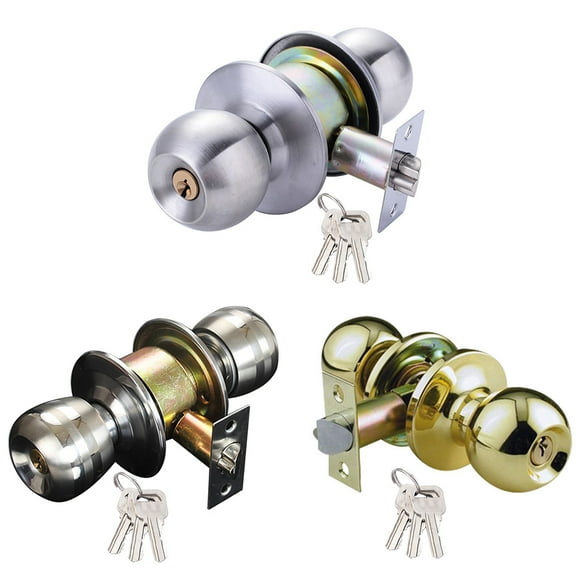 Bedroom bathroom entry door lock Round door knobs lock Living room entrance door lock Door knobs lock Round door handle