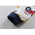 thumbnail image 7 of FEDPOP Toddler Boys Pajamas Bamboo Viscose Kids Long Sleeve Snug fit truck Printed Pjs 2pcs Set 7T, 7 of 7