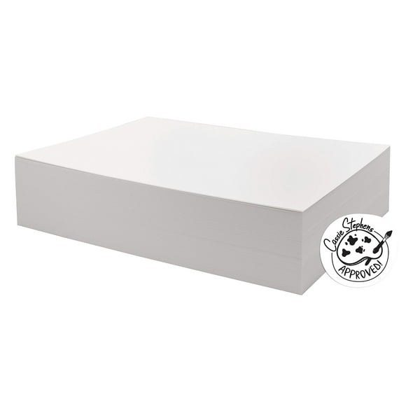 UCreate Watercolor Paper, White, Bulk, 90lb., 9" x 12", 250 Sheets