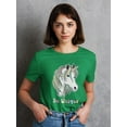 thumbnail image 2 of Be Unique Unicorn Design  Shaped T-Shirt Women -Image by Shutterstock, Female XX-Large, 2 of 4