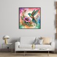 thumbnail image 3 of Hilo Algodón Ecológico Bordado Punto Cruz Colibrí Con 11CT 50x50cm, 3 of 9