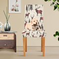 thumbnail image 4 of Yayeee 2 Pack Dining Chair Covers Stretch Parson Chairs Slipcovers Seat Protector, Plaid Deer, 4 of 6