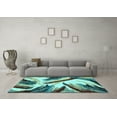thumbnail image 3 of Ahgly Company Indoor Square Abstract Light Blue Modern Area Rugs, 7' Square, 3 of 4