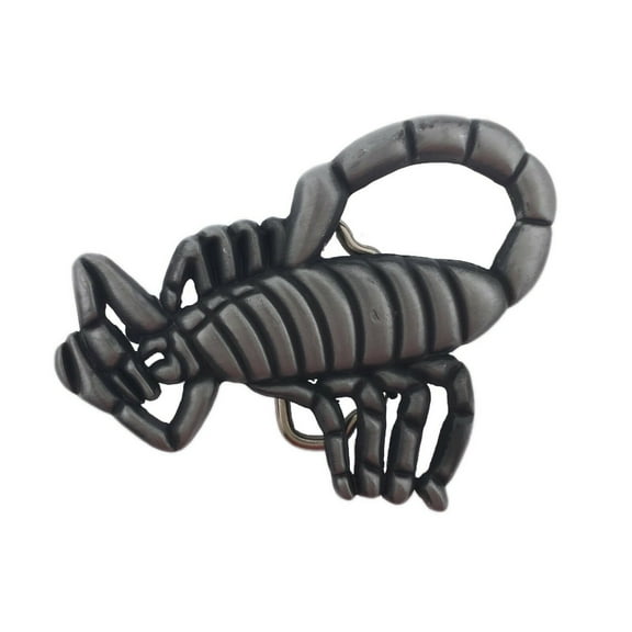 Scorpio Die Cut Antiqued Belt Buckle Brushed Finished Metal Fashion Unisex Style New