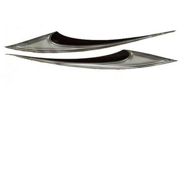 Avalon Pontoon Boat Graphic Decal | 58 1/4 x 7 Inch Brown (Set of 2)