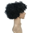 thumbnail image 6 of XIAQUJ Women's Curly Wave Hair Wigs Wavy Short Wig Black Wigs for Women Black, 6 of 8