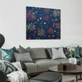 thumbnail image 2 of SUMAAFU Fireworks Stars American Canvas Print Wall Decor 16x20 12x12in, 2 of 6