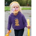 thumbnail image 2 of Funny Cute Pumpkin Stack Hoodie Toddler -Image by Shutterstock,  5 Toddler, 2 of 4