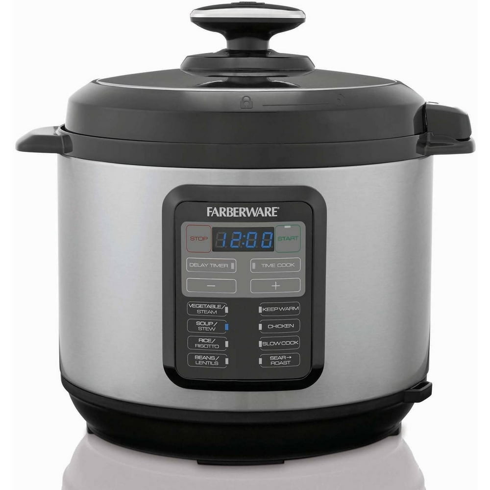 Farberware Royalty Stainless Steel 6 Quart Digital Black Pressure