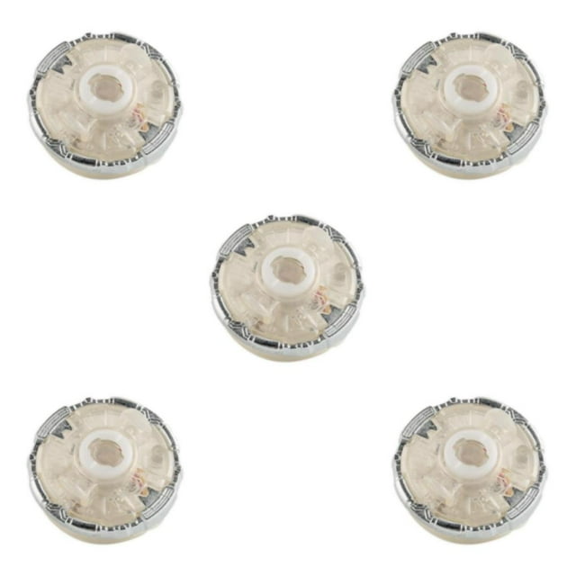 heritaly Burst Fast 4D Top Base LED Flash B Series Burst Toy White Amazing Performance Gyro Style A 5Set