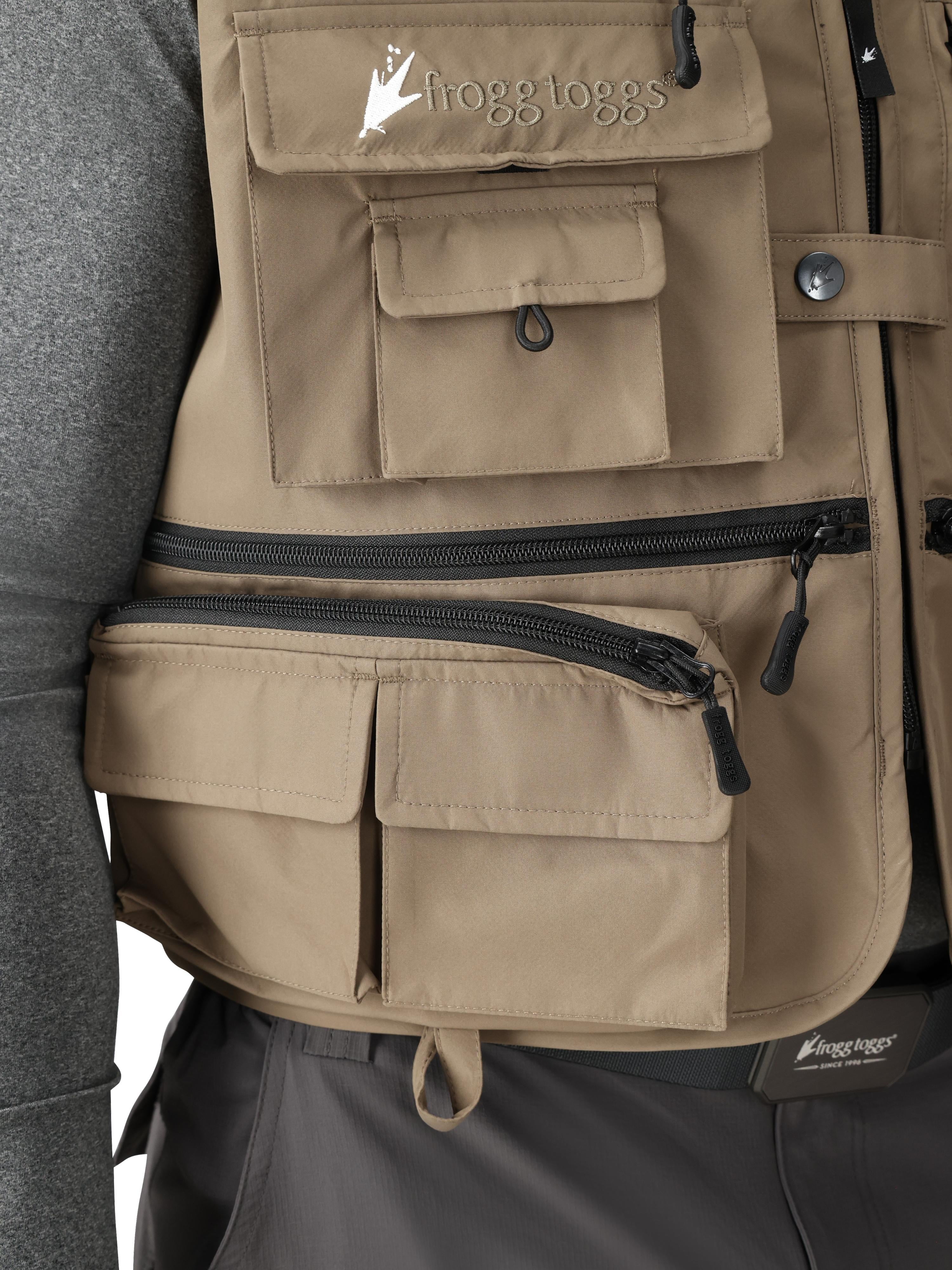 Frogg Toggs Hellbender ToadSkinz Pack Vest Stone Size SM