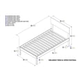 thumbnail image 7 of Orlando Twin XL Platform Bed with Open Foot Board in Espresso, 7 of 7