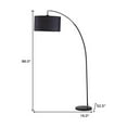 thumbnail image 3 of 86" Sleek Black Arc Floor Lamp With Black Drum Shade, 3 of 8
