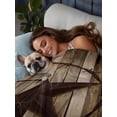 thumbnail image 6 of Queen Size Flat Sheet Only, Western Star Retro Soft Brushed Microfiber Bed Sheets, Vintage Brown Wood Barn Hotel Quality Breathable Bedding Top Sheet, Easy Care, 90"x102", 6 of 9