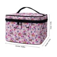 thumbnail image 6 of HELLHERO Brush Holders Multifunctional Large Capacity Makeup Bag Large Cosmetic Travel Bag Daily Dachshund Flower Meadow, 6 of 6