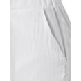 thumbnail image 5 of Liacowi Women Juniors Capris Pants Lace Hollow Out Drawstring Elastic Waist Loose Trousers Summer Casual Sweatpants Straight Bottoms, 5 of 6