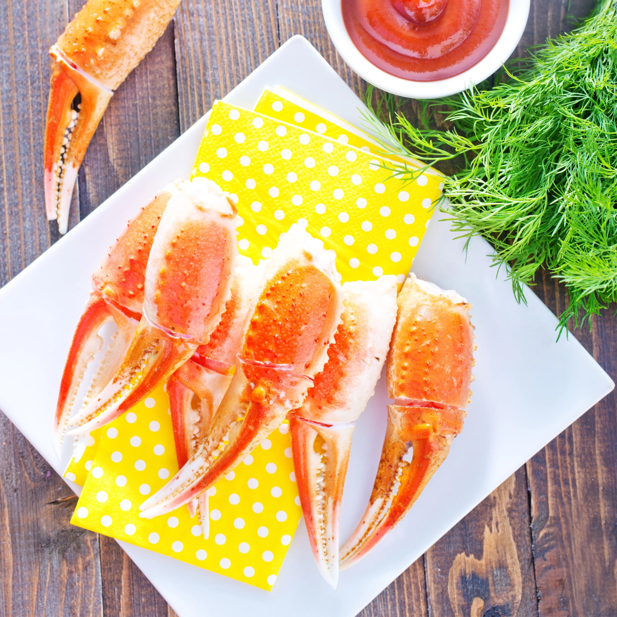 Today Gourmet Frozen Snow Crab Cocktail Claws, 21-25 Claws per Pound, 3 lbs